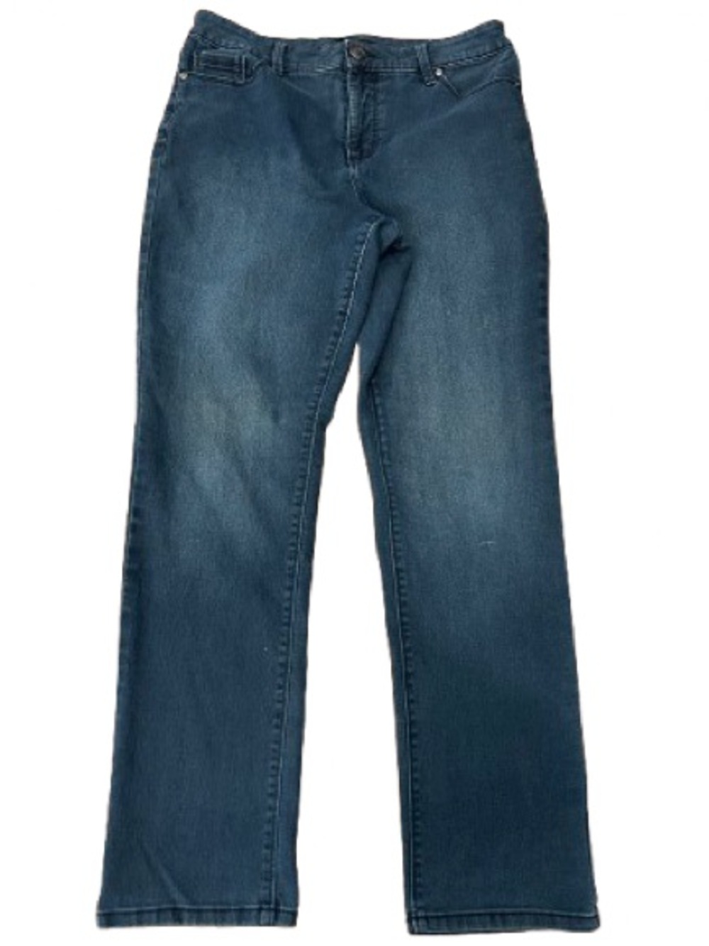 Bandolino Women’s Blue Denim Straight Amy Jeans Size 10 - Picture 3 of 8